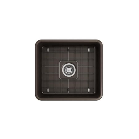 Bocchi Classico Farmhouse Apron Front Fireclay 20 in. Single Bowl Kitchen Sink in Matte Brown 1136-025-0120